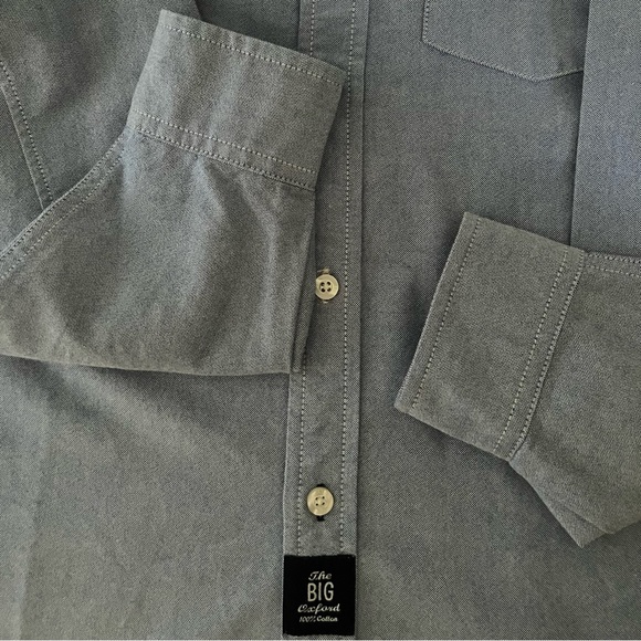 Gap Authentic boy’s Oxford shirt, blue twill - Picture 4 of 13